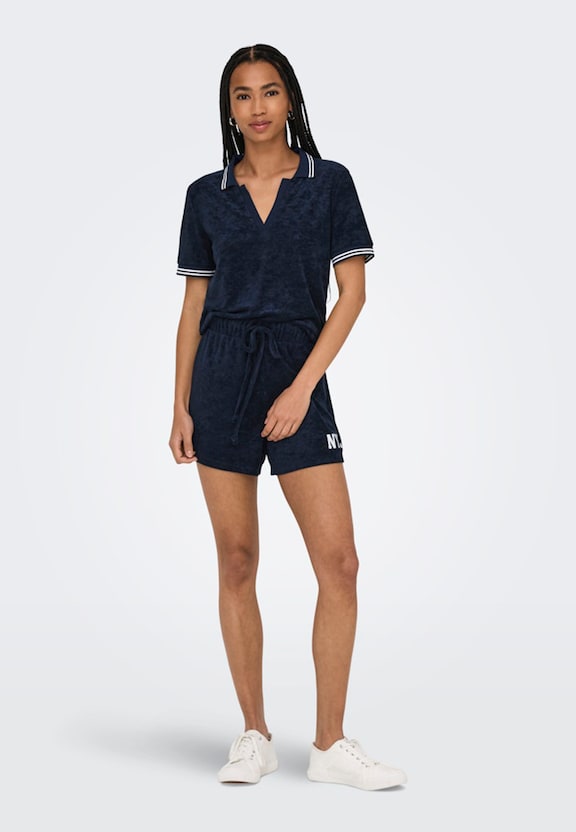 ONLVICKY S/S TERRY V-NECK -3