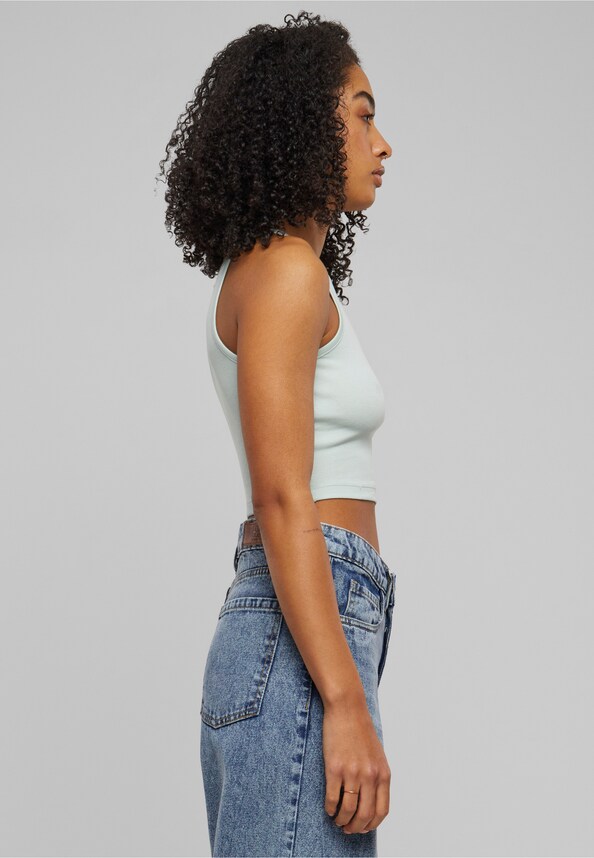 Ladies Organic Cropped Rib Top-3