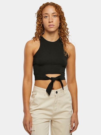 Ladies Cropped Knot Top