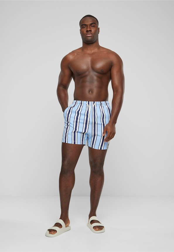 KM-SW013-051-1 Retro Striped Swim Shorts-4