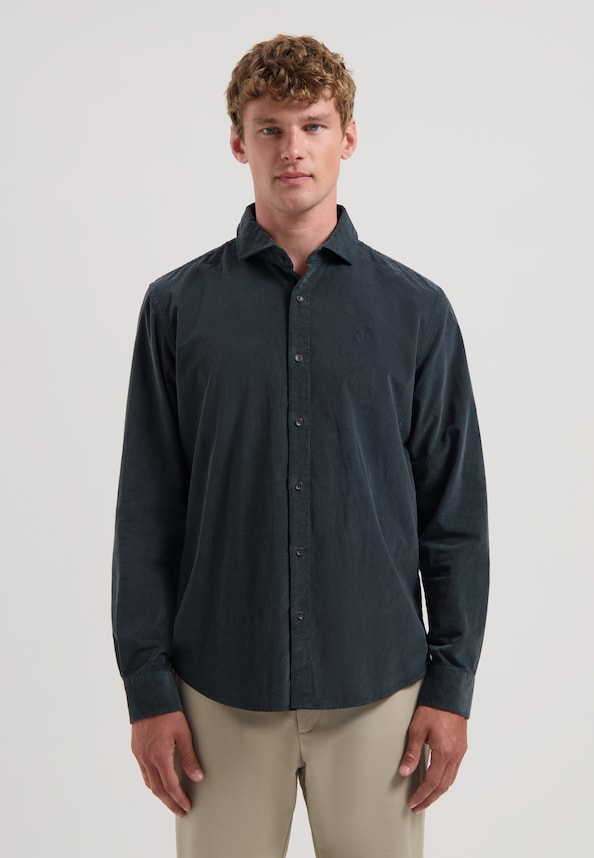 Roul Shirt Washed Ribcord-0