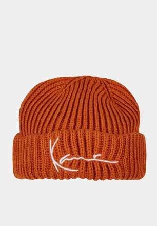 KA214-038-2 Signature Fisherman Beanie Cognac