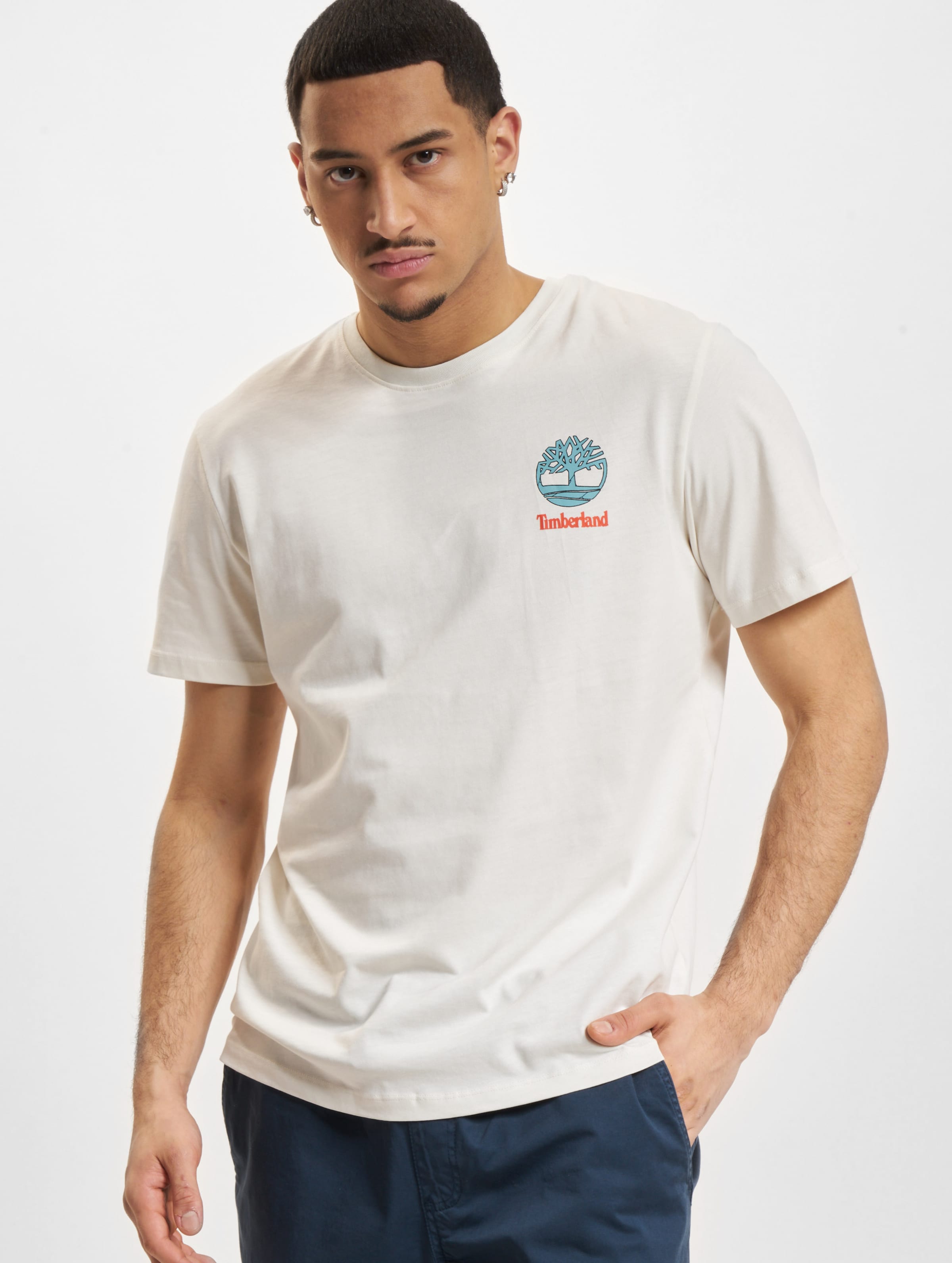 Timberland Back Graphic T-Shirts Mannen op kleur wit, Maat 3XL