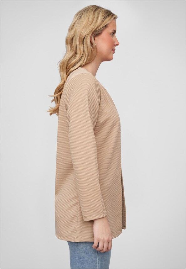 Cloud5ive Damen Strickjacke offener ribbed Cardigan-4