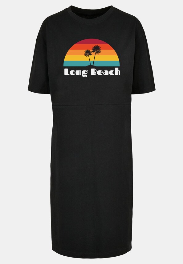 Ladie Long Beach X  Organic Oversized Slit Tee-3