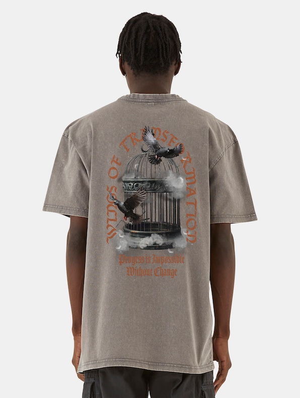 LIBERATION DOVES - HEAVY ACID WASHED TEE-1