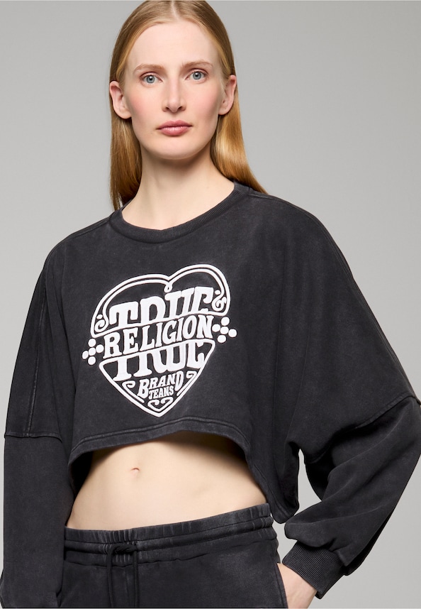 WASHED EMBROIDERED DOLMAN PULLOVER-4