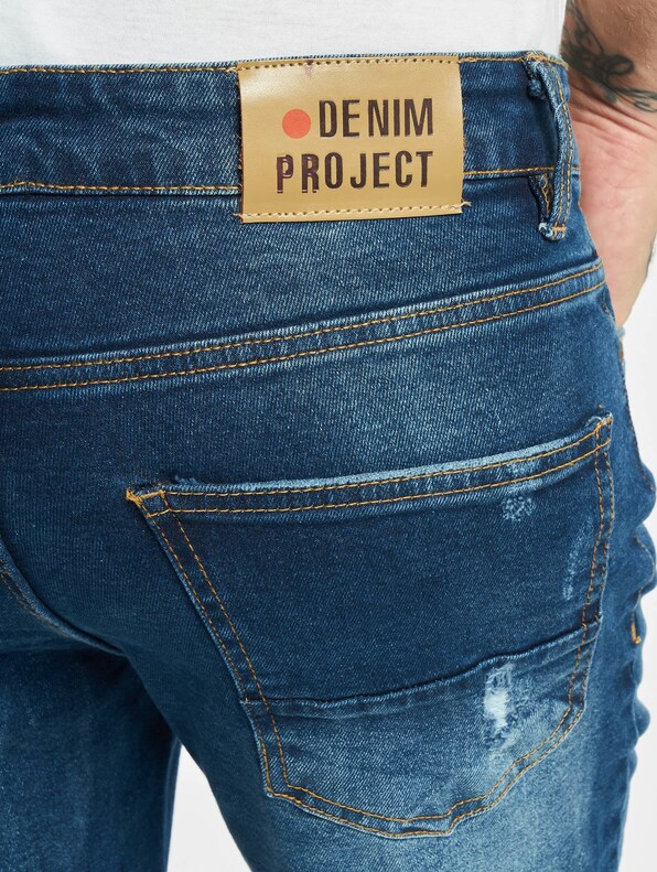 Denim Project Mr. Red Destroy Jeans Dark Blue-3