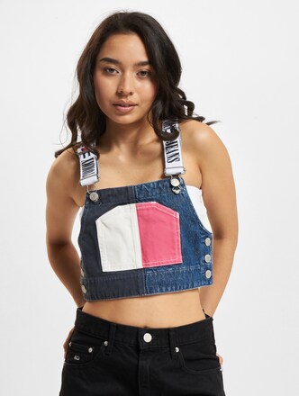 Tommy Jeans Dungaree Top Ag7057 Crop Top