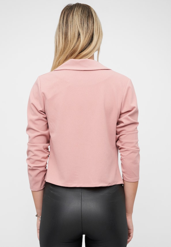 Short Blazer with ruched sleeves-1