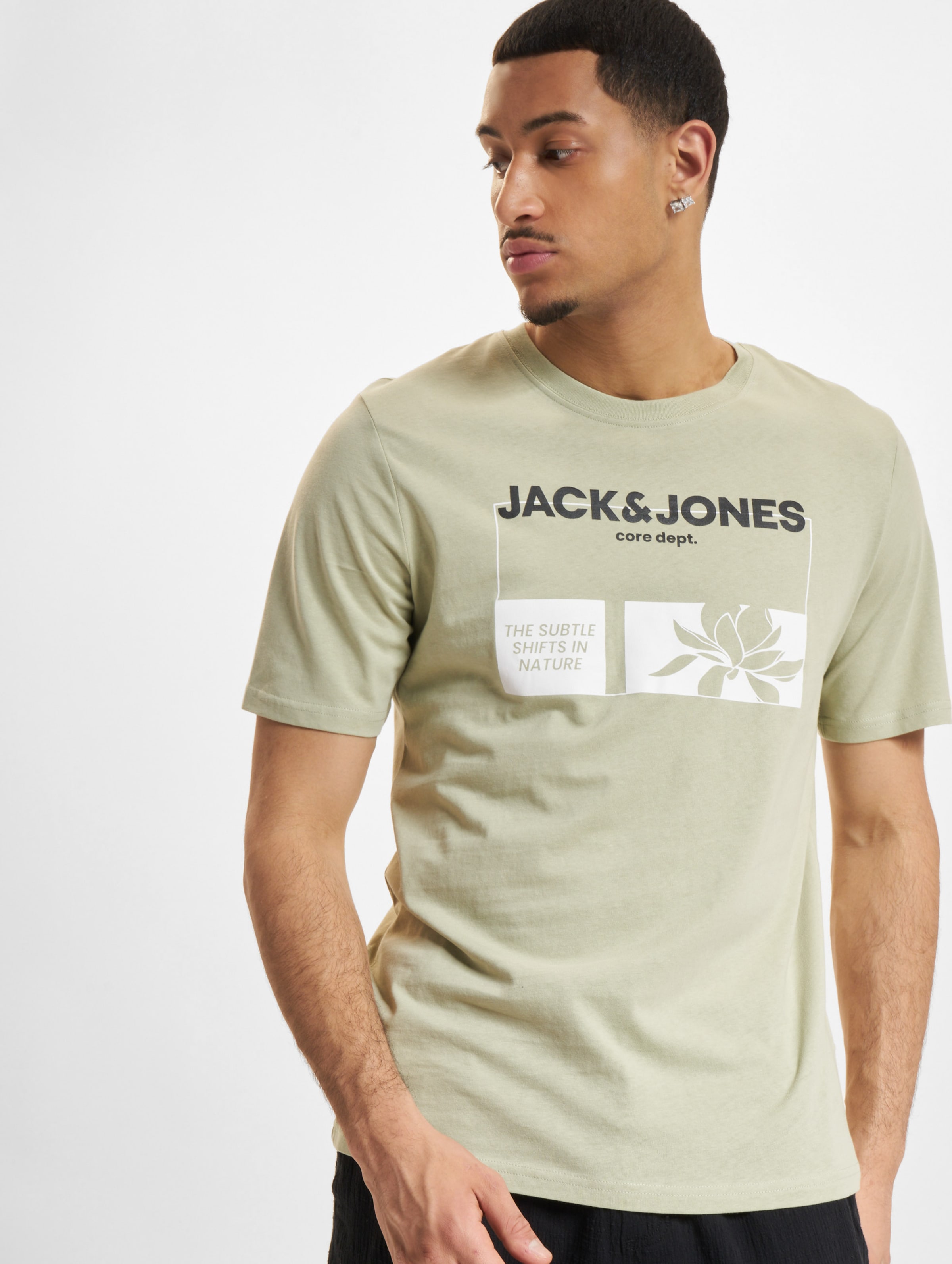 Jack & Jones Text Cotton Crew Neck T-Shirts Männer,Unisex op kleur blauw, Maat XXL