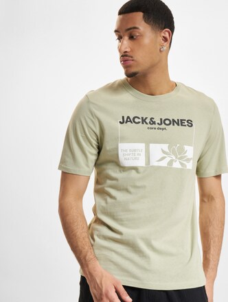 Jack & Jones Text Cotton Crew Neck T-Shirts