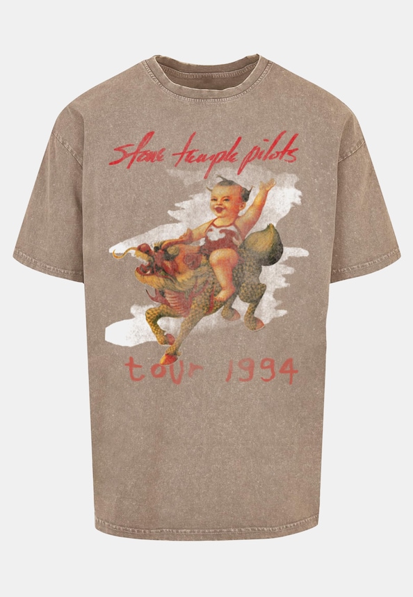 Stone Temple Pilots - Tour 94 Acid Washed Oversize Tee-4