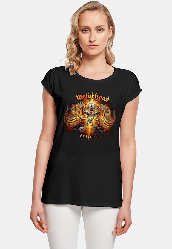 Ladies Motorhead - Inferno Cover Extended Shoulder Tee-0