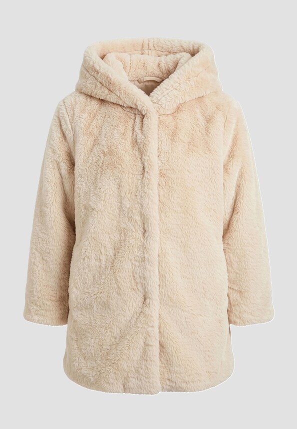 Girls Hooded Teddy Coat-0