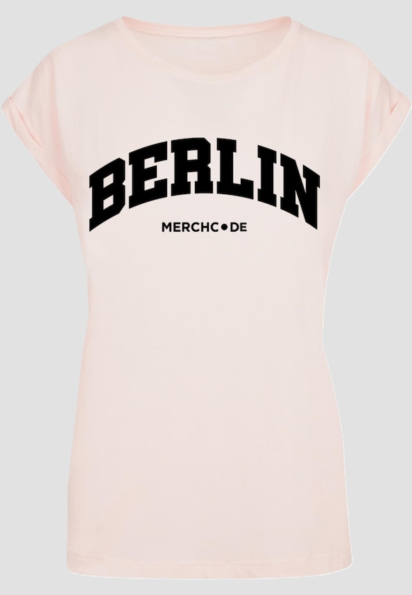 Ladies Berlin Wording - T-Shirt-2