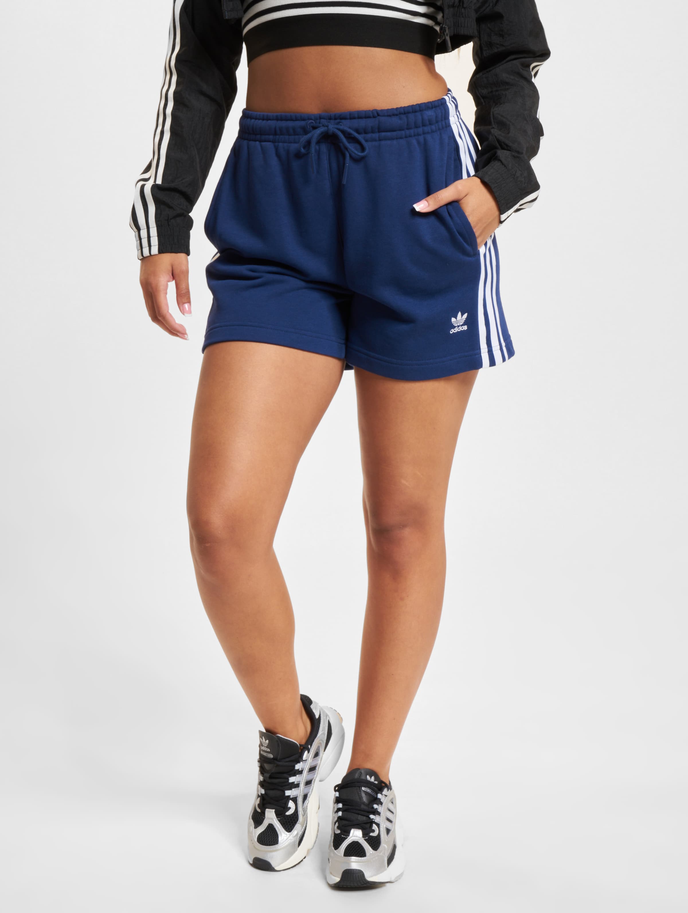 adidas Originals 3 Stripes Shorts op kleur blauw, Maat L