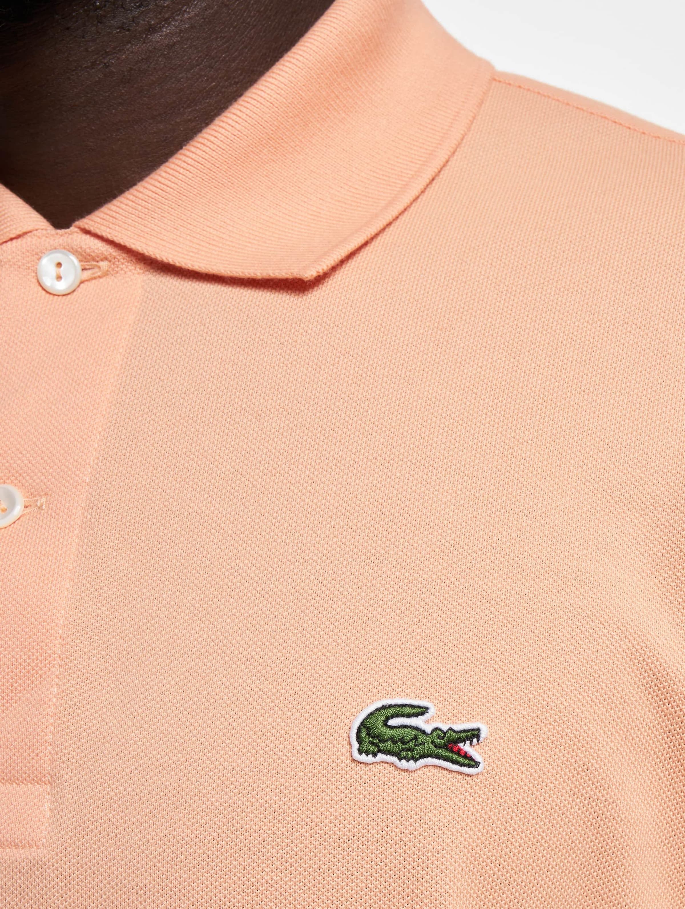 Lacoste peach polo shirt hotsell