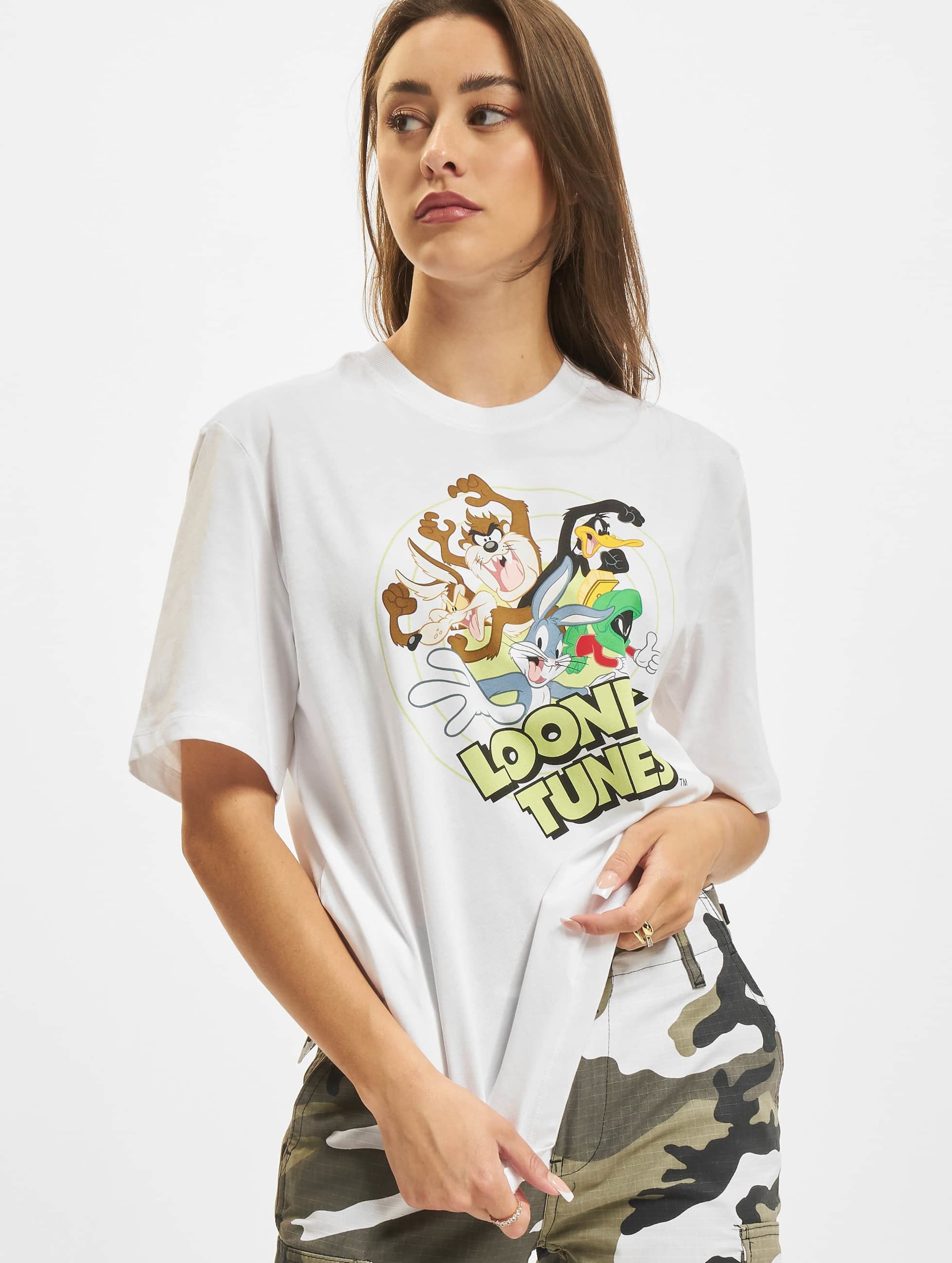 Only Looney Tunes Oversize T-Shirt Vrouwen op kleur wit, Maat XS