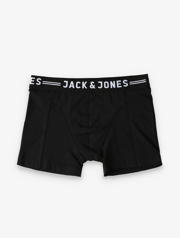 Jack & Jones Sense 3-Pack Noos Trunks Black/Detail Black-2