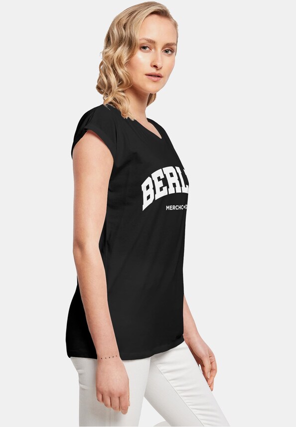 Ladies Berlin Wording - T-Shirt-3