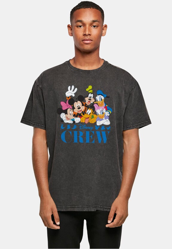 Mickey Mouse - Disney Friends Acid Washed Oversized -0