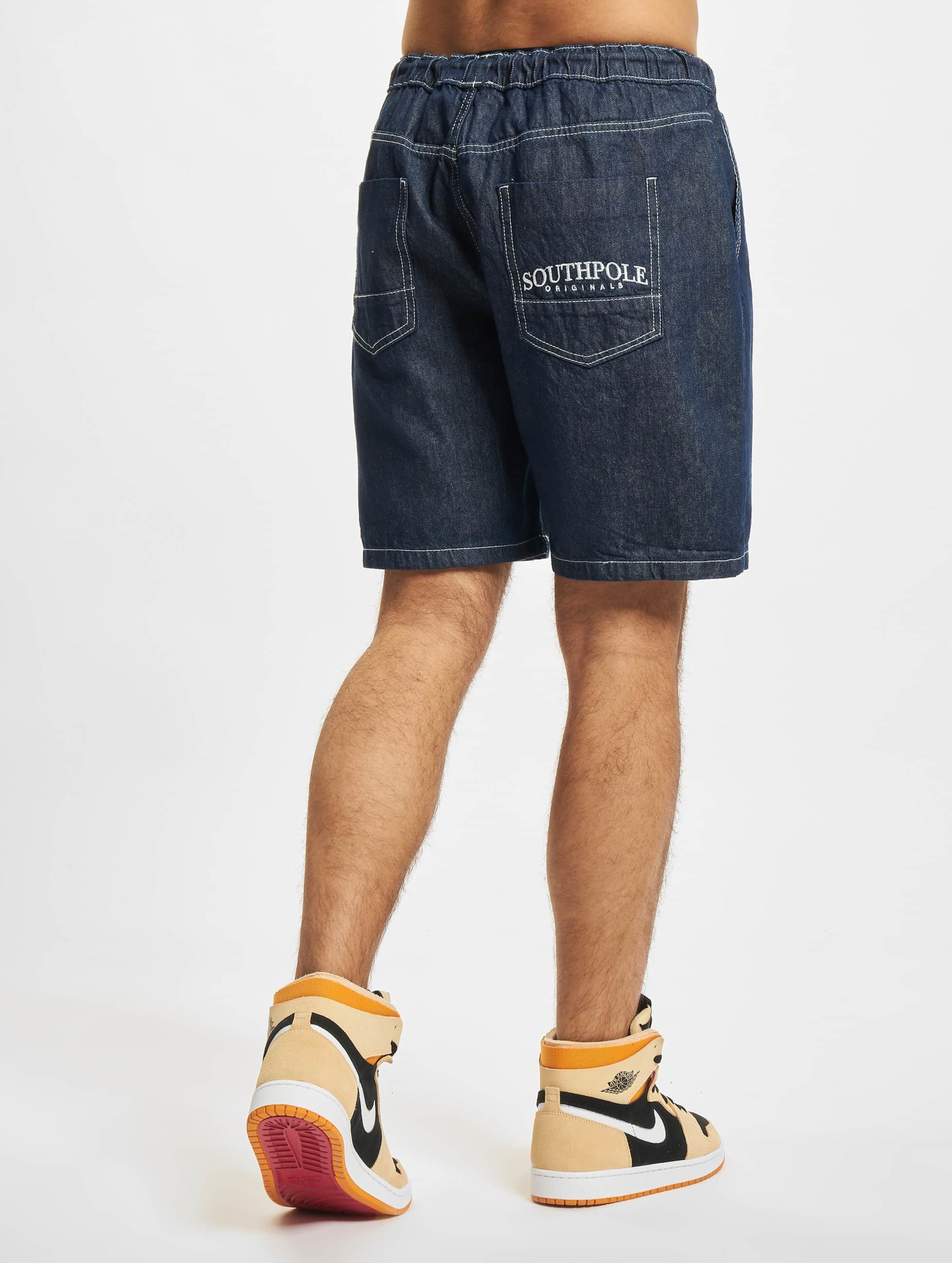 Southpole Denim shorts - darkblue washed/dark blue - Zalando.de