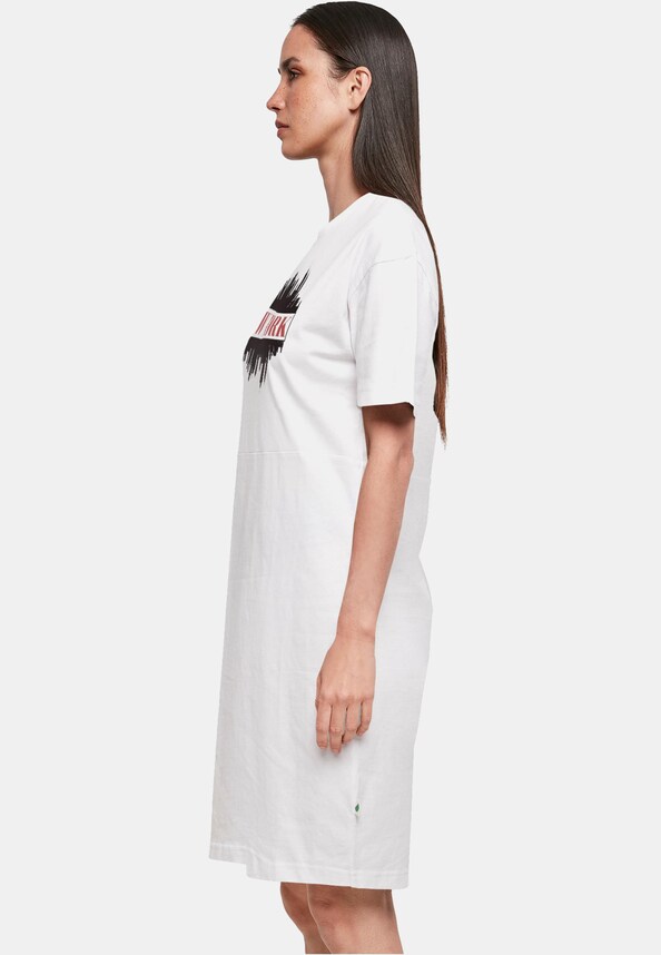 Ladies New York  Organic Oversized Slit Tee Dress-2