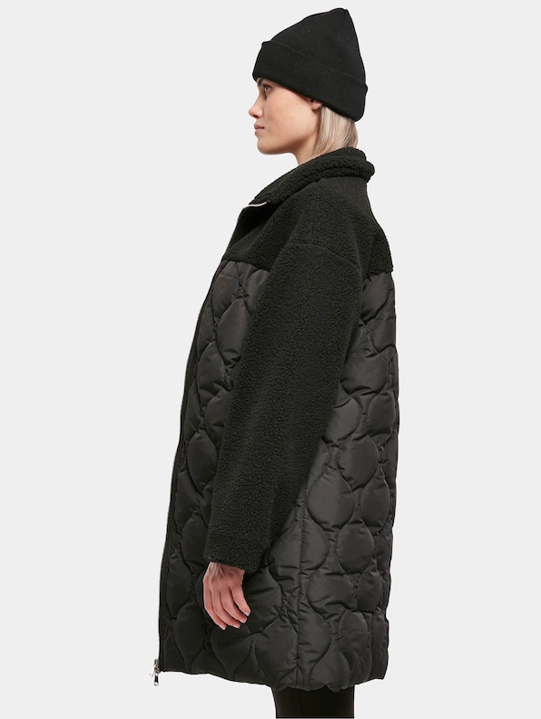 Ladies Oversized Sherpa Quilted-2