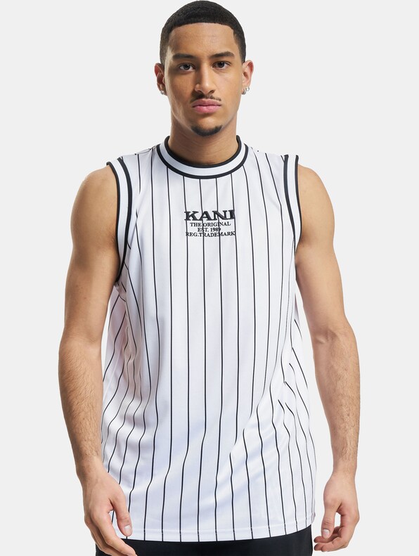KK Retro Pinstripes Basketball Tank-2
