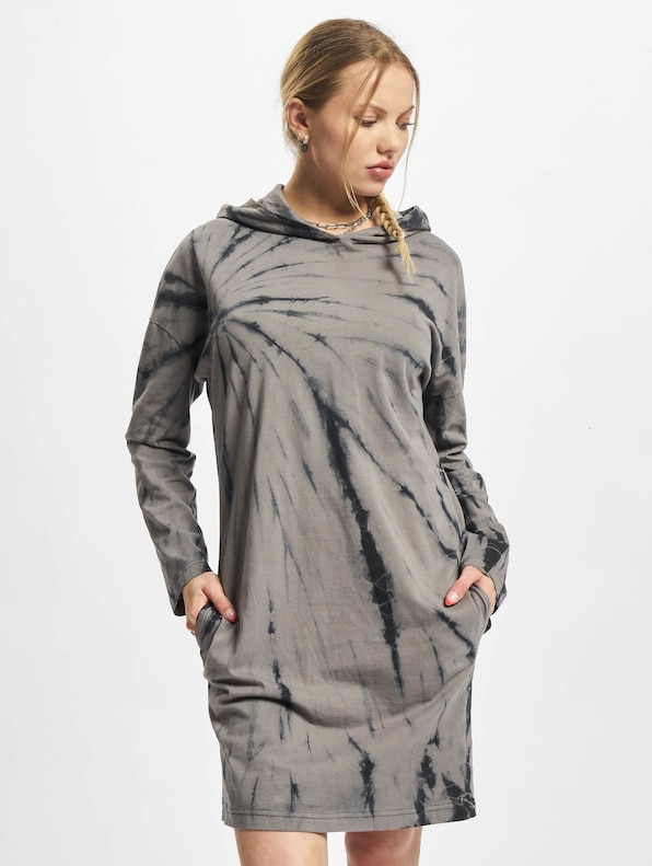 Ladies Oversized Tie Dye Hoody-2