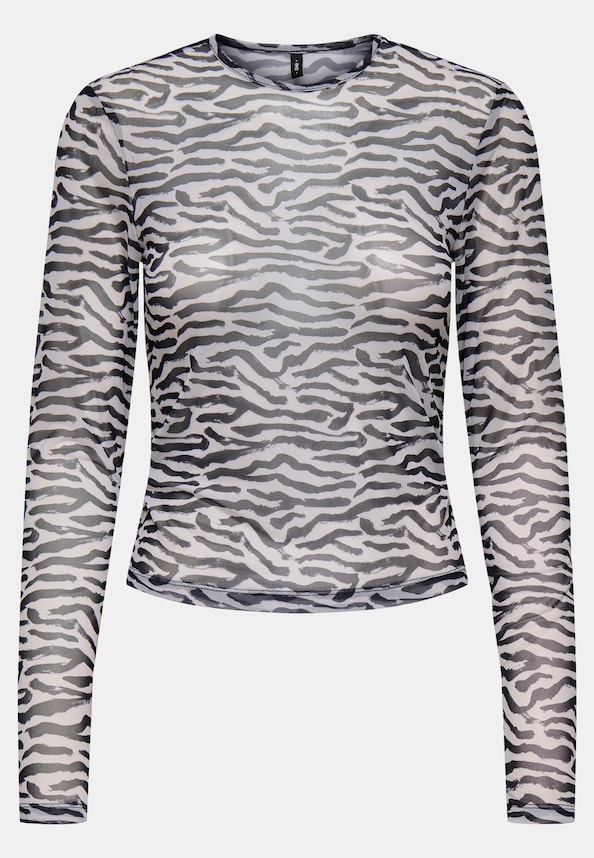 ONLELVA L/S O-NECK MESH TOP BOX JRS-0