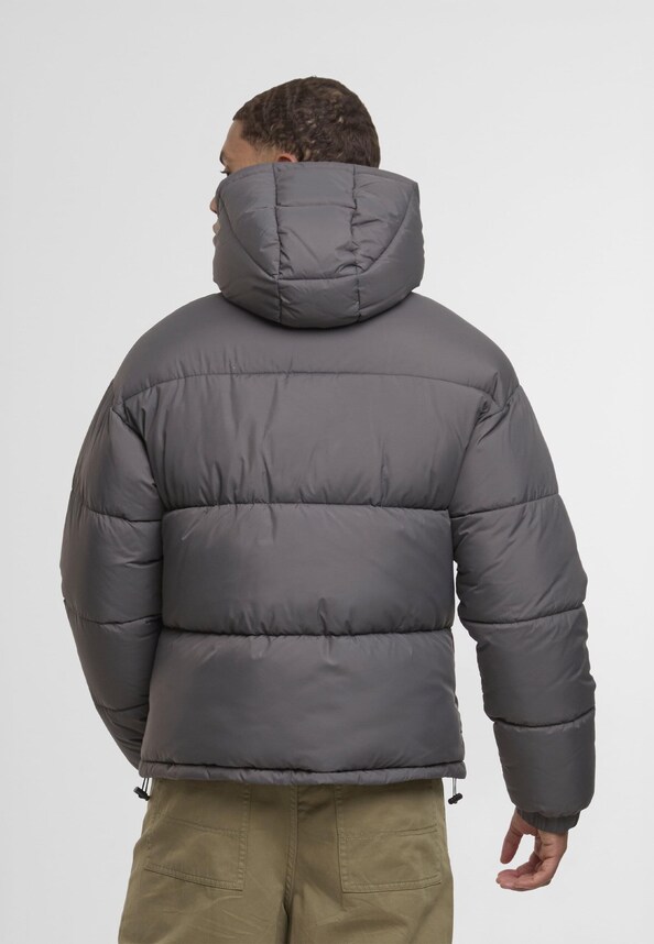 Basic Puffer Jacket with Hood-1