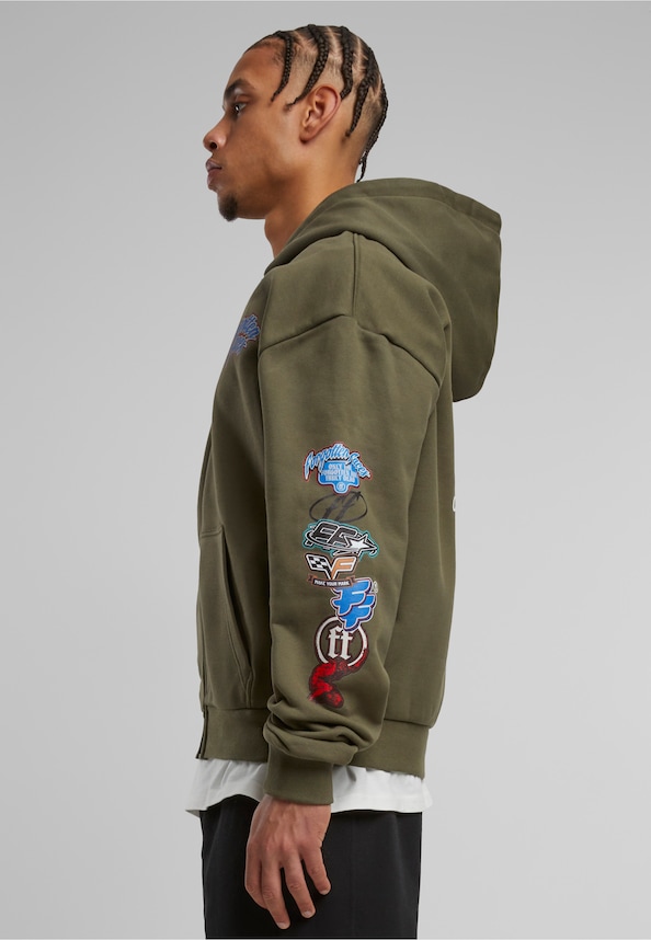 Courage Defines Oversize Zip Hoody-2