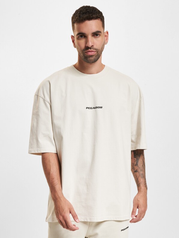 PEGADOR Colne Logo Oversized T-Shirts-2