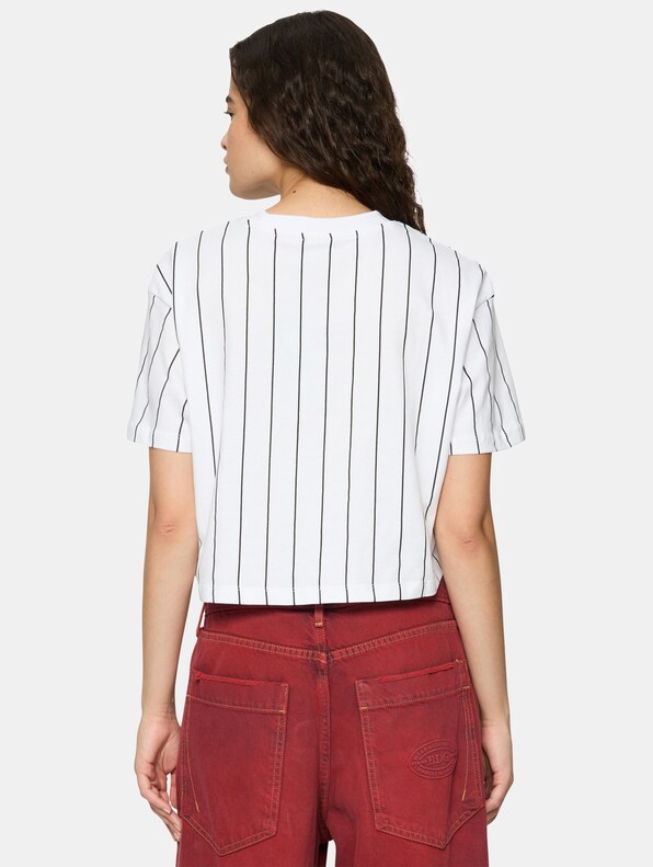 Small Signature Essential Pinstripe Crop -1