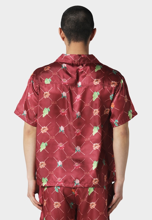 FRUIT MONOGRAM CUBAN  SHIRT-1