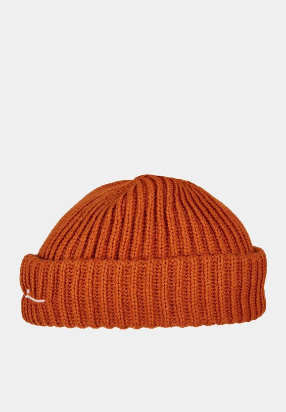 KA214-038-2 Signature Fisherman Beanie Cognac-3