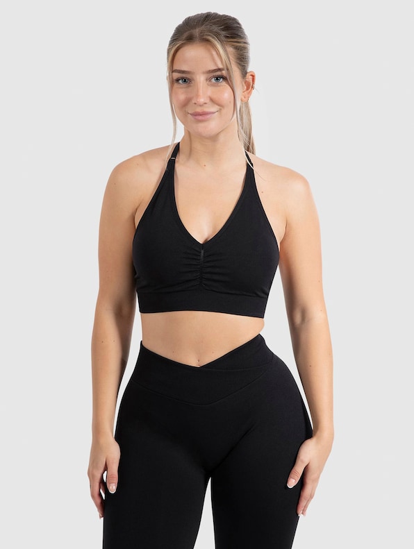 Smilodox Sport BH Silvia Scrunch Crop Tops-2