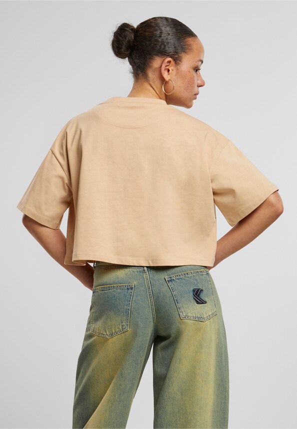 KW242-027-1 Karl Kani Woven Signature Bikini Print Crop Tee-1