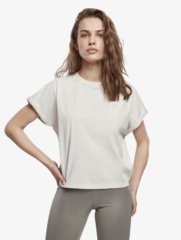 Ladies Short Pigment Dye Cut On Sleeve-2