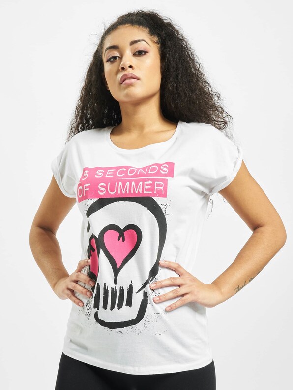 Ladies Five Seconds Of Summer Skull-2