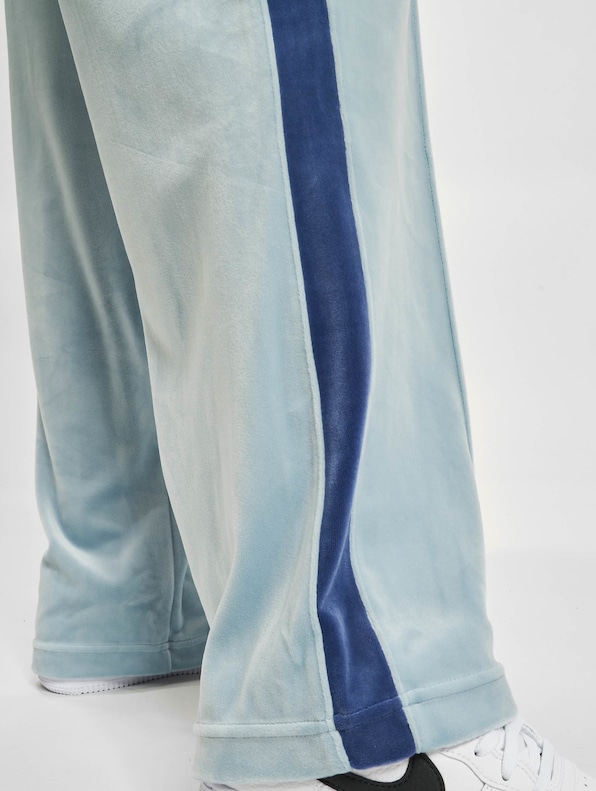 Juicy Couture Velour Wide Leg Track Pant Blue-6