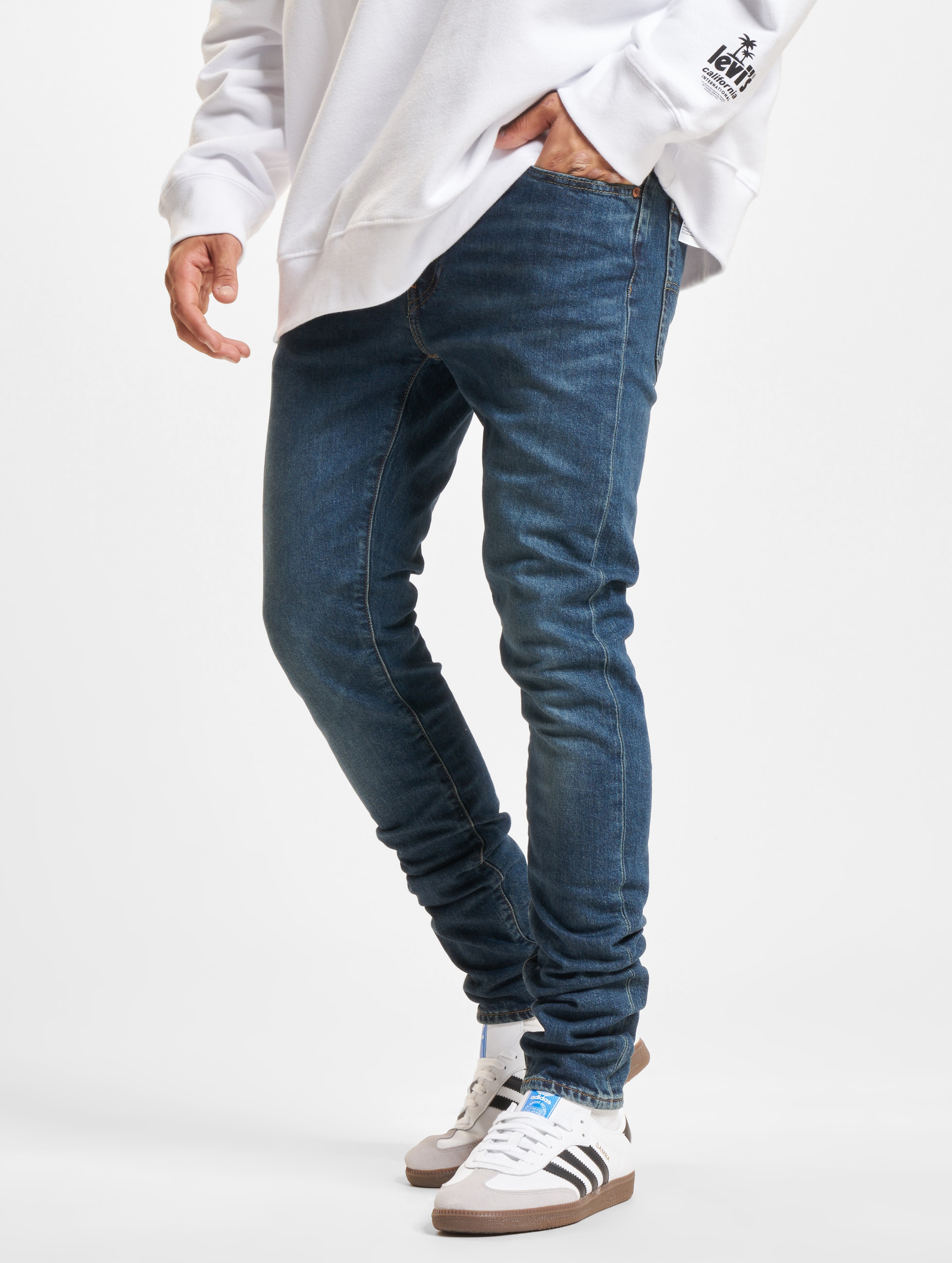 Levi's Levis Taper Jeans op kleur blauw, Maat 28/32