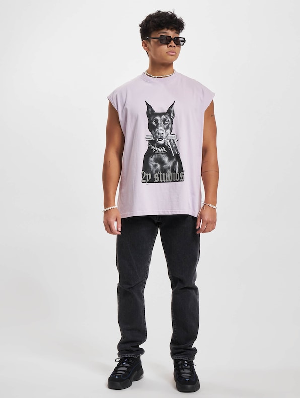 2Y Studios Doberman Oversize Tank Tops-4