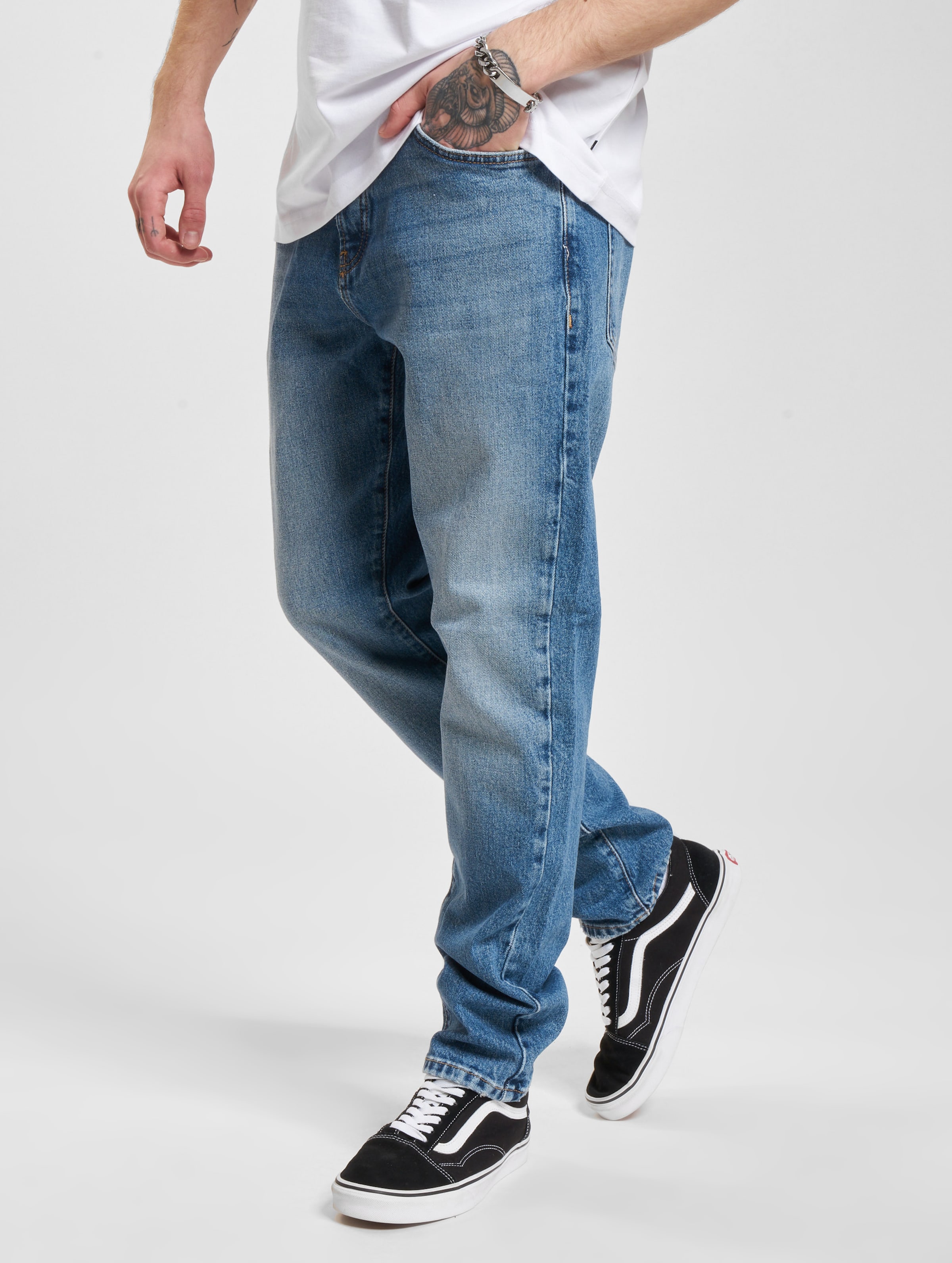 Only & Sons Yoke MB 9360 Dot Tapered Fit Jeans Mannen op kleur blauw, Maat 3234