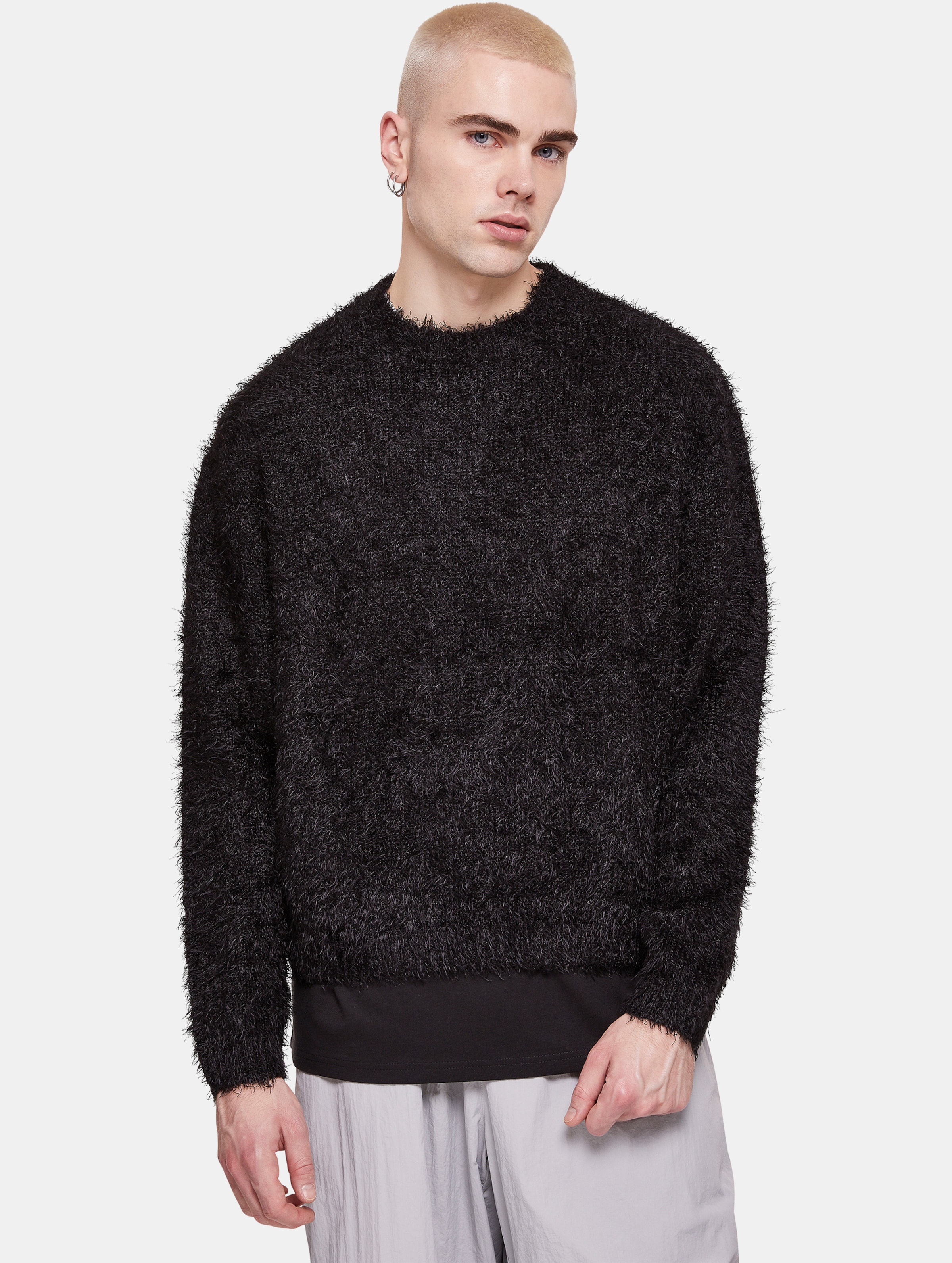 Urban Classics - Feather Sweater - S - Zwart