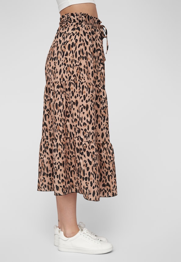 Cloud 5ive Tiered Longform Skirt with AOP-3