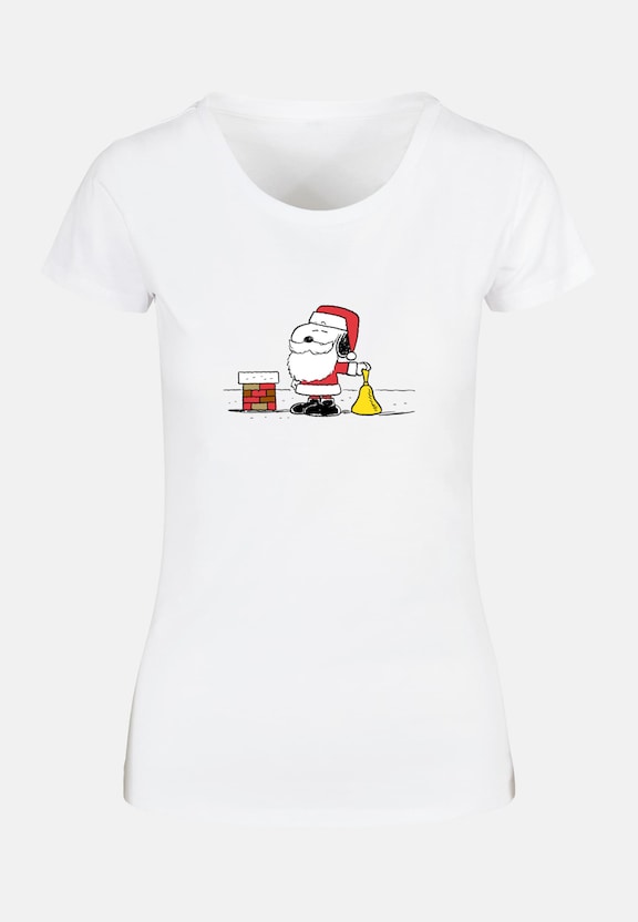 Ladies Peanuts Snoopy Santa Basic-2