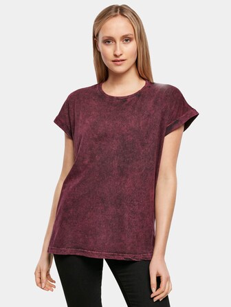 Ladies Acid Washed Extended Shoulder 